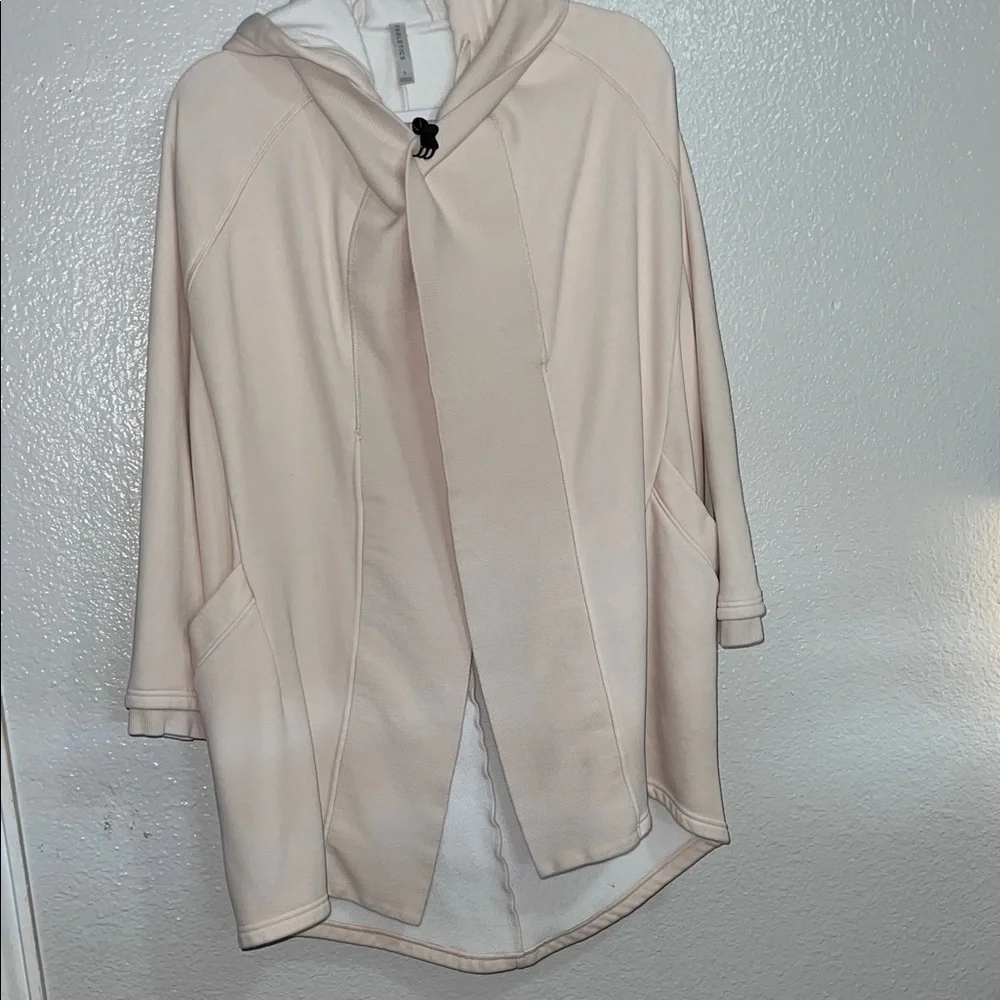 Fabletics Cream Hooded Cardigan - Picture 7 of 8
